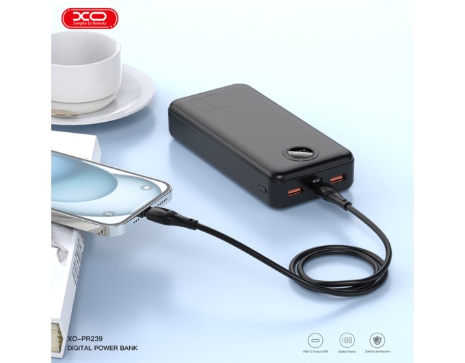 Повербанк (Power Bank) XO PR239 20000mAh 22.5W черный, цена: 1 199 грн.