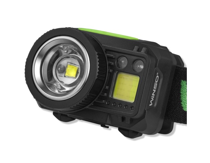 Фонарь налобный Winso Pro 550Lm, 5W CREE XPG+COB, 1200mAh/3xAAA, с сенсором белый/красный, цена: 903 грн.