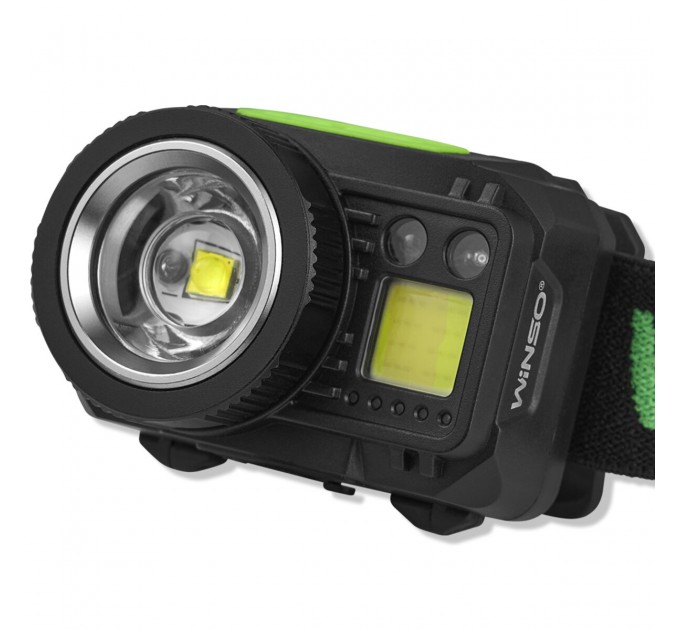 Фонарь налобный Winso Pro 550Lm, 5W CREE XPG+COB, 1200mAh/3xAAA, с сенсором белый/красный, цена: 894 грн.
