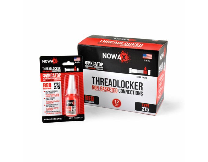 Фиксатор резьбы для неразборных соединений Nowax красный, 10г, цена: 83 грн.