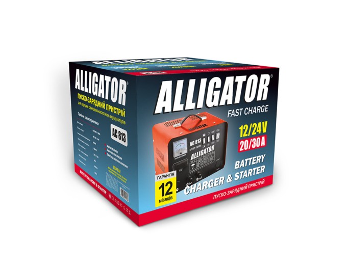 Пуско-зарядний пристрій АКБ Alligator 12/24В 300А·год 45А, ціна: 4 467 грн.