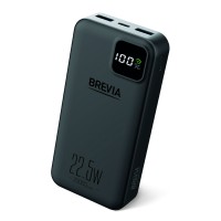 Повербанк (Power Bank) Brevia 20000mAh 22,5W, Li-Pol, LCD чорний