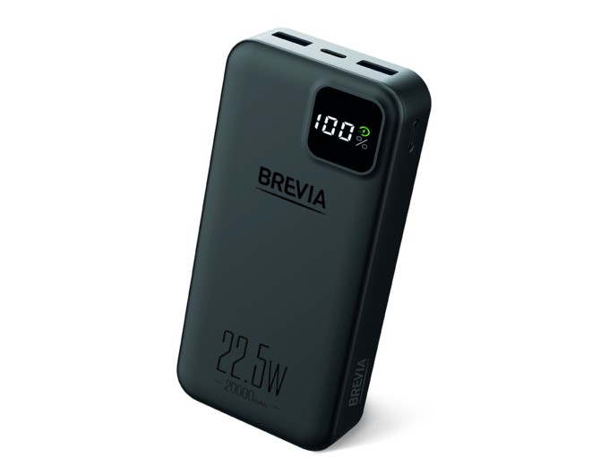 Повербанк (Power Bank) Brevia 20000mAh 22,5W, Li-Pol, LCD чорний, ціна: 799 грн.