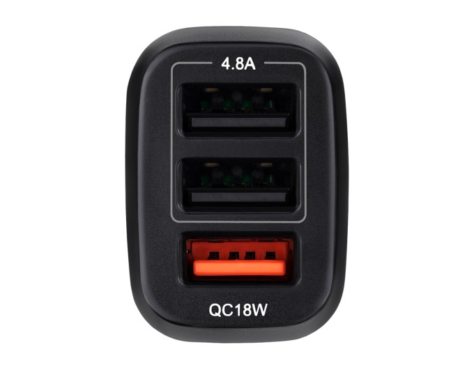 Автомобильное зарядное устройство Brevia ePower TriDrive 42W 3xUSB-A черный, цена: 328 грн.