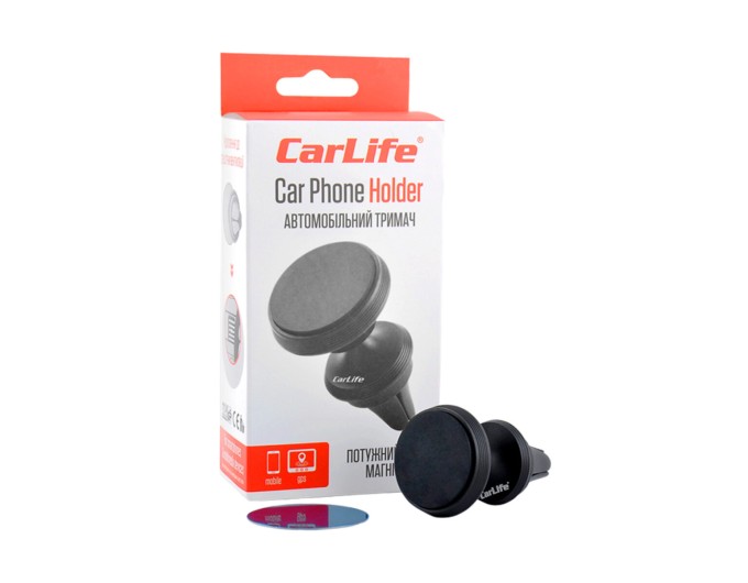 Тримач телефону автомобільний Carlife магнітний на дефлектор, ціна: 178 грн.
