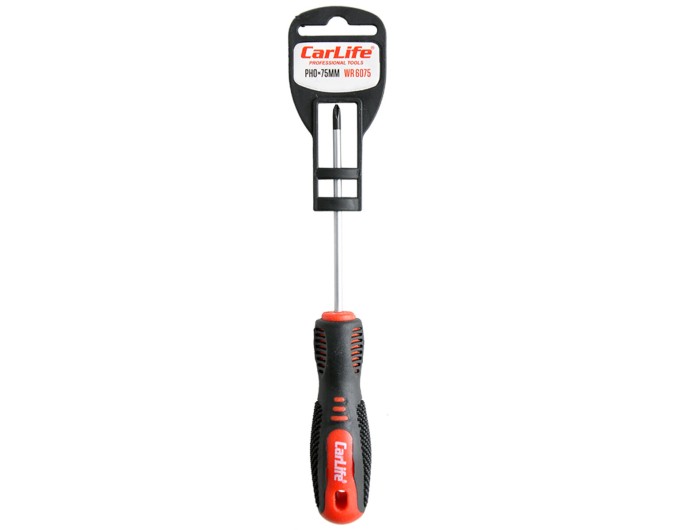 Викрутка Carlife хрестова PH0x75mm, Cr-V 6150, ціна: 27 грн.