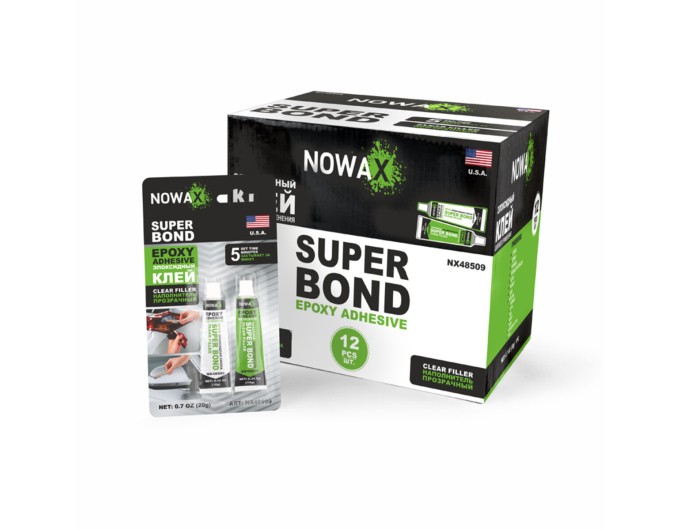 Клей эпоксидный двухкомпонентный Nowax Super Bond прозрачный, 20г, цена: 87 грн.