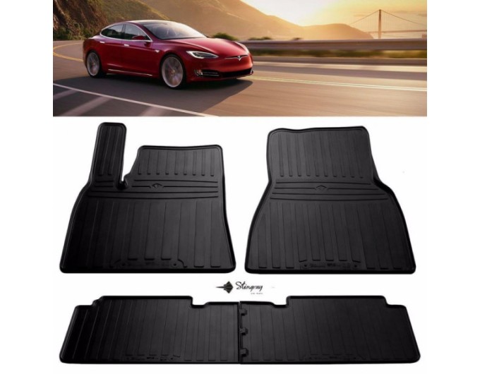 Tesla Model S (2012-2021) комплект ковриков с 4 штук (Stingray), цена: 3 696 грн.