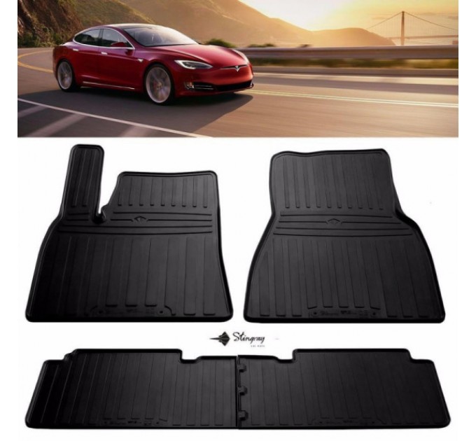 Tesla Model S (2012-2021) комплект ковриков с 4 штук (Stingray), цена: 3 140 грн.