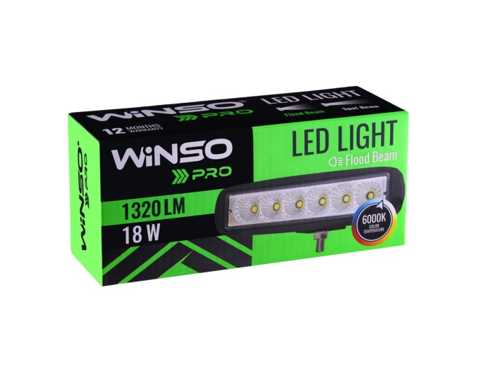 Фара светодиодная Winso Pro Epistar рассеянный 10-30V, 18W (6x3W), 1шт, цена: 288 грн.