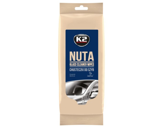 Вологі серветки для очищення скла та скляних поверхонь K2 NUTA GLASS CLEANER WIPES, ціна: 77 грн.