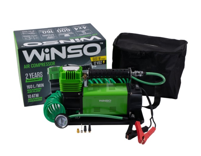 Компресор автомобільний Winso 10Атм 160л/хв 600Вт, ціна: 3 842 грн.