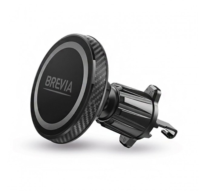 Держатель телефона автомобильный Brevia AirVent Ultra MagCircle на дефлектор, магнитный Magsafe, цена: 339 грн.