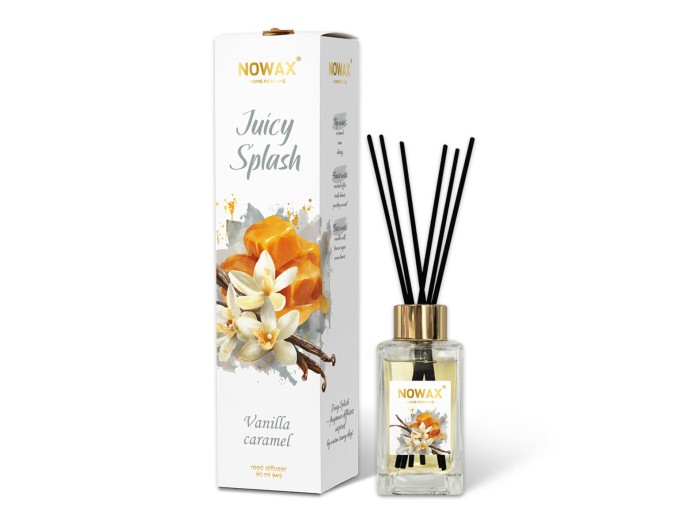 Аромадифузор з паличками Nowax Juicy Splash - Vanilla Caramel 90мл, ціна: 208 грн.
