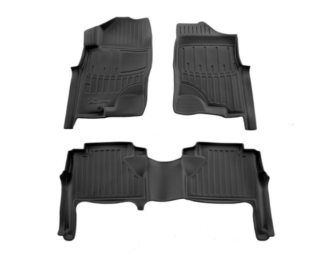 Nissan Navara (D40) (2005-2010) комплект 3D ковриков с 3 штук (Stingray), цена: 1 870 грн.