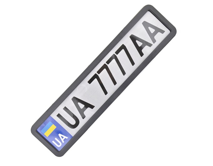 Рамка Сarlife под номер, черная матовая, цена: 211 грн.