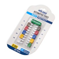 Набір запобіжників Molder "міні" (5А,7,5А,10А,15А,20А,25А,30А), 10шт