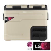 Холодильник автомобильный Brevia 47л (компрессор LG) двухкамерный 23525