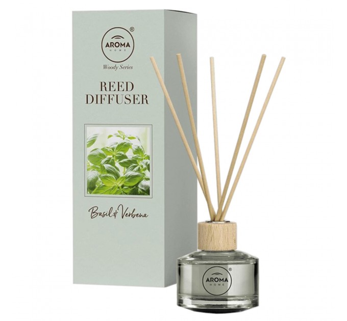 Аромадифузор з паличками Aroma Home Sticks Woody Series Basil&Verbena 50мл, ціна: 251 грн.