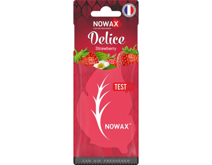 Ароматизатор повітря целюлозний Nowax серія Delice - Strawbеrry, ціна: 31 грн.