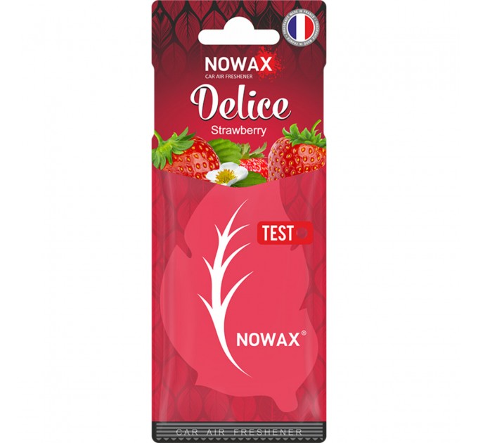 Ароматизатор повітря целюлозний Nowax серія Delice - Strawbеrry, ціна: 30 грн.