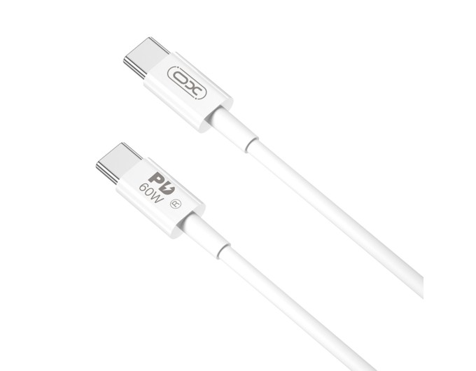 Кабель XO Type-C to Type-C 60W 1м білий, ціна: 99 грн.