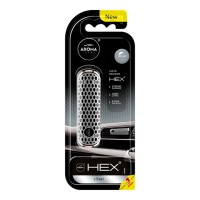 Ароматизатор на дефлектор Aroma Car Hex 13g - Silver жидкий