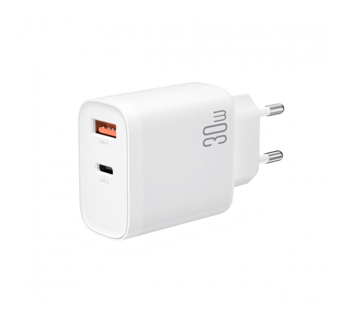 Сетевое зарядное устройство XO L116 PD30W/QC18W1USB-C+1USB-A белый, цена: 249 грн.