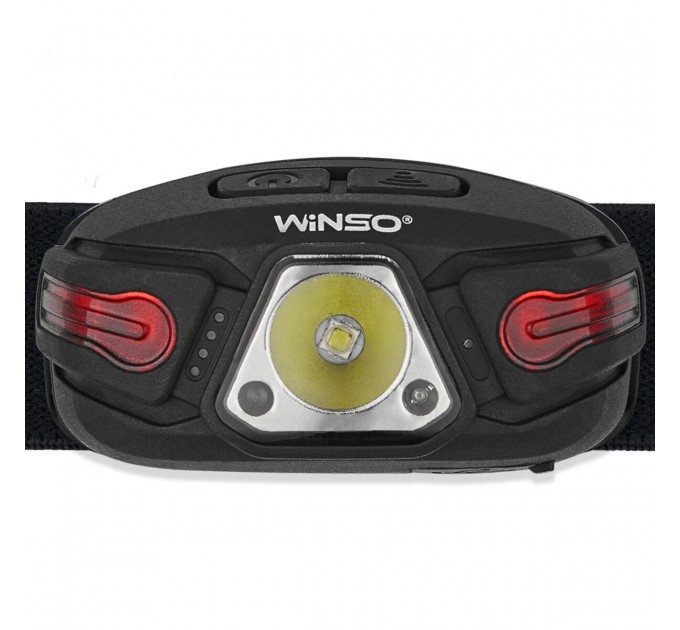 Фонарь налобный Winso 250Lm, 5W LED, 850mAh, с сенсором белый/красный, цена: 525 грн.