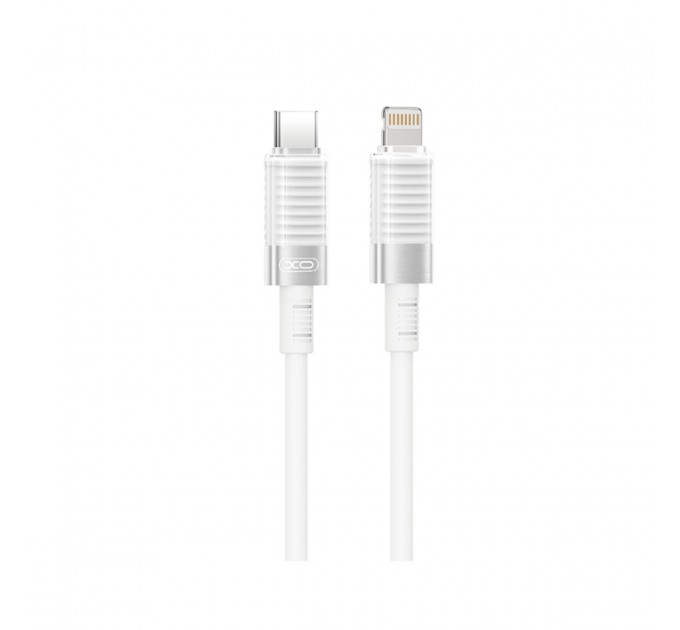 Кабель XO Brushed Silicone Type-C to Lightning 30W 1м белый, цена: 199 грн.