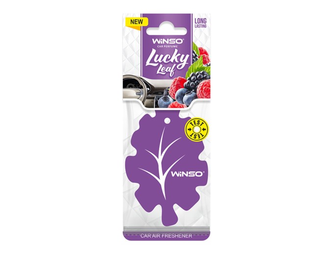 Освежитель воздуха Winso Lucky Leaf, целлюлозный ароматизатор, Wildberry, цена: 32 грн.