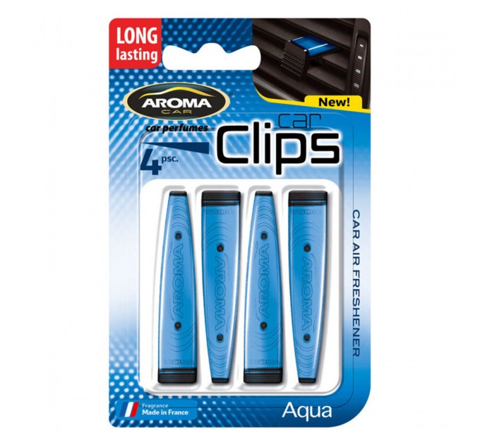 Ароматизатор Aroma Car Clips Aqua, 4x5г жидкий, цена: 117 грн.