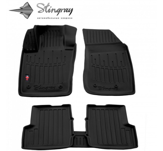 Fiat 500X (2014-...) комплект 3D ковриков с 5 штук (Stingray), цена: 1 287 грн.