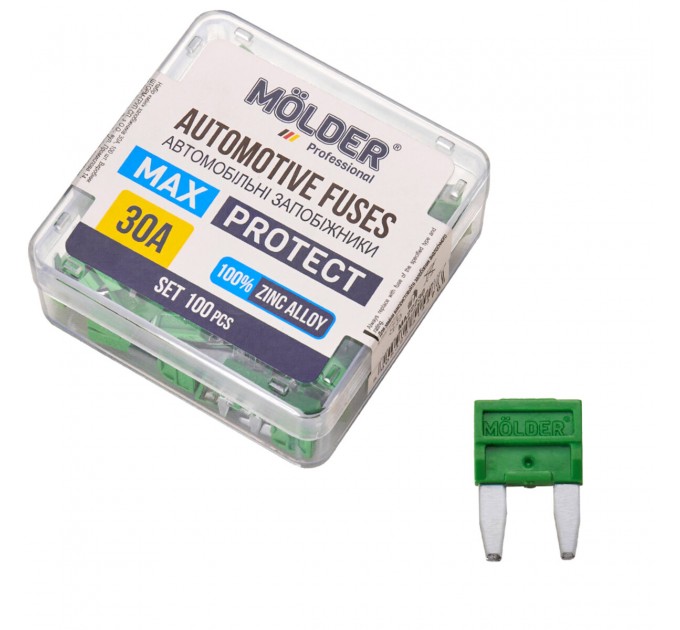 Набір запобіжників Molder "міні" 30А, 100шт, ціна: 274 грн.