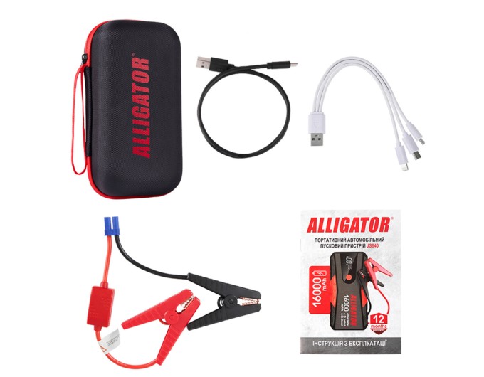 Пусковий пристрій Alligator Jump Starter 400A/800A 16000mAh, ціна: 3 291 грн.