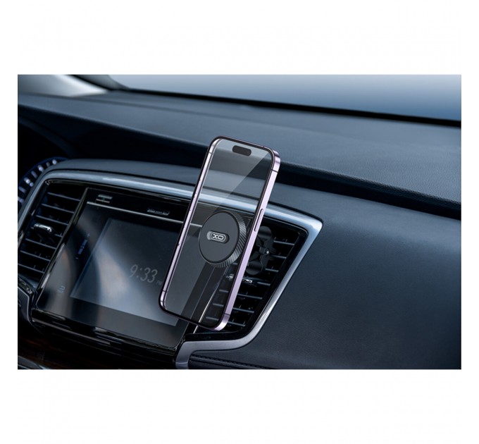 Держатель телефона автомобильный XO C122 Round Magnetic Bracket with Air Outlet черный, цена: 169 грн.