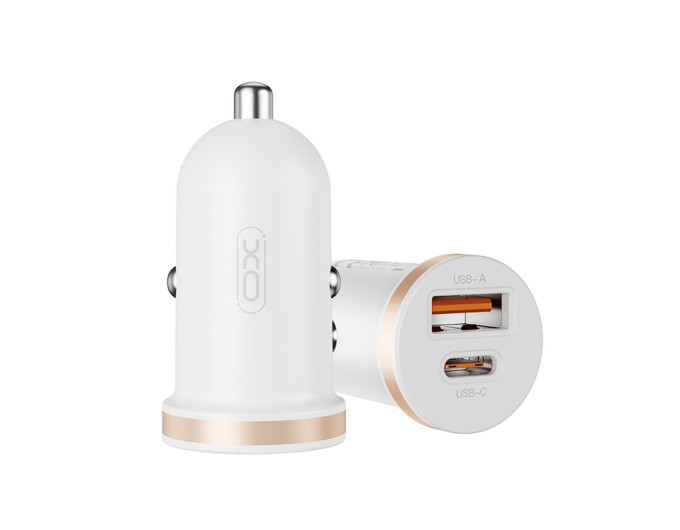 Автомобильное зарядное устройство XO CC56 Plastic mini 30W белый, цена: 199 грн.