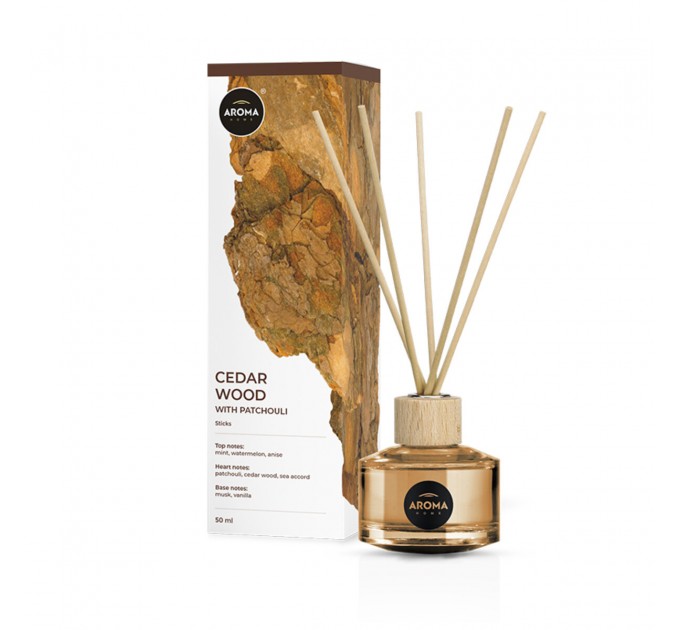 Аромадифузор с палочками Aroma Home Sticks Cedar wood with patchouli, цена: 229 грн.