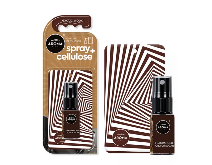 Ароматизатор Aroma Car Spray 20мл & Cellulose - Exotic Wood для салона авто, цена: 164 грн.