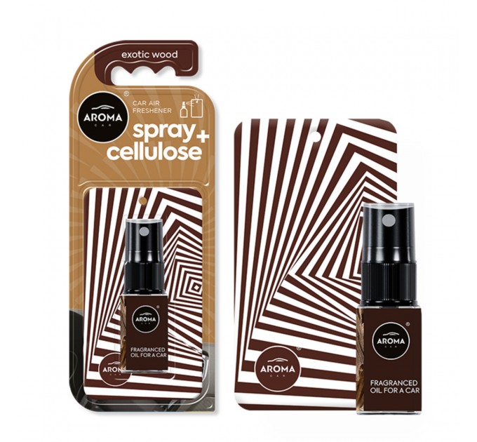 Ароматизатор Aroma Car Spray 20мл & Cellulose - Exotic Wood для салона авто, цена: 164 грн.