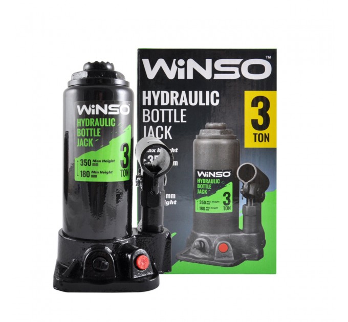 Домкрат гидравлический бутылочный Winso 3т 180-350мм, цена: 610 грн.