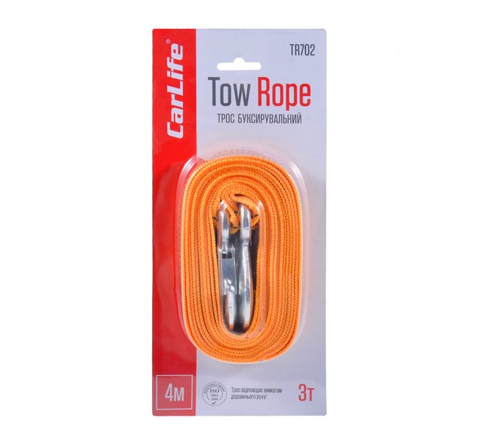 Буксирувальний трос Carlife 3т, 4м TR702, ціна: 213 грн.