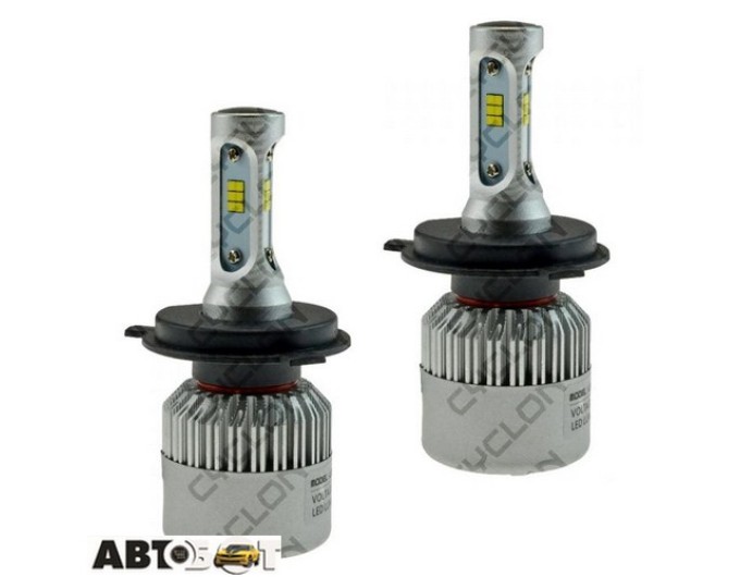 LED лампа CYCLON CSP FAN type 8 v2 H4 5000K 8000Lm (2 шт.), цена: 542 грн.