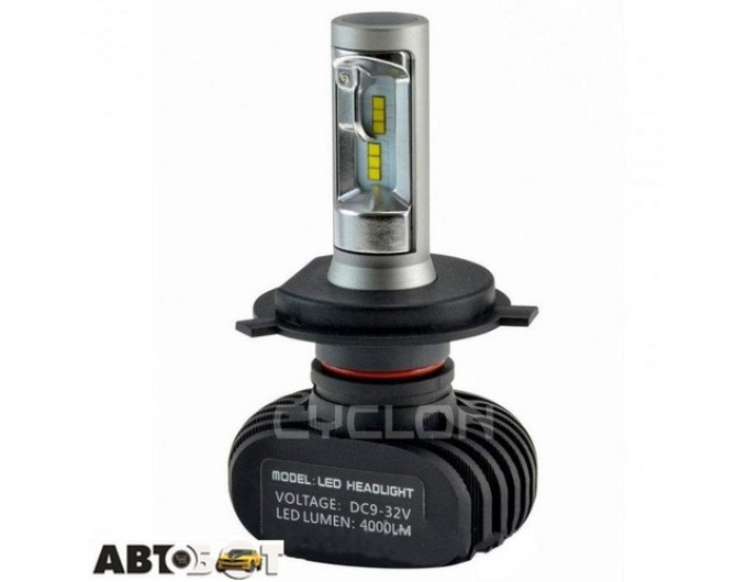 LED лампа CYCLON type 9 H4 Hi/Low 5000K 4000Lm (2 шт.), цена: 815 грн.