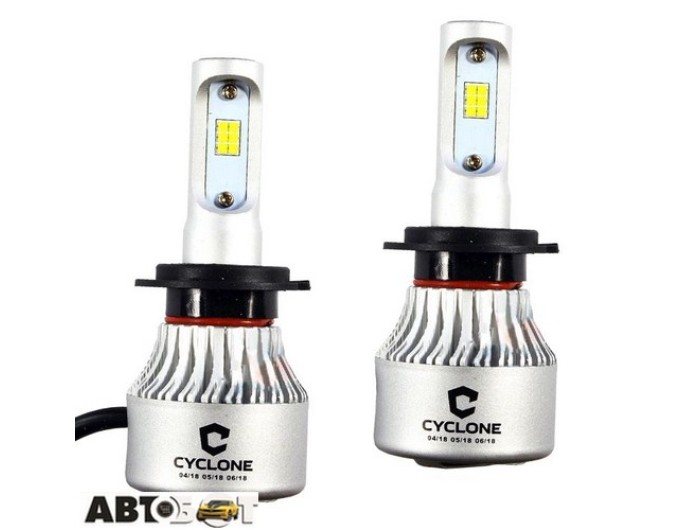 LED лампа CYCLON type 8 v2 H7 5000K 8000Lm (2 шт.), ціна: 458 грн.