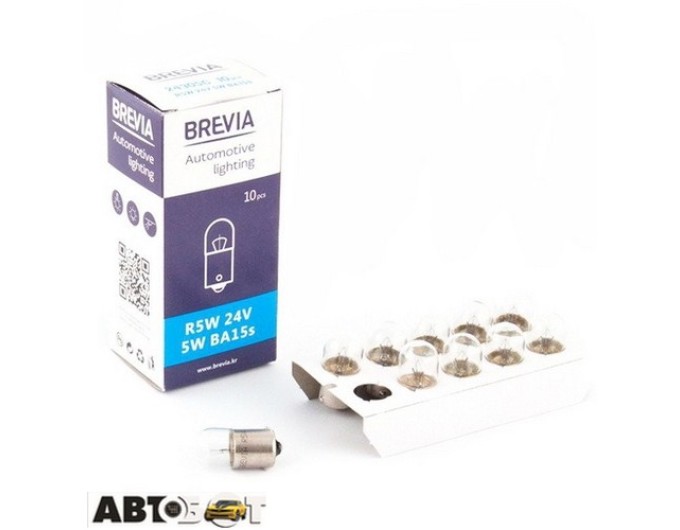 Лампа розжарювання BREVIA R5W 24V 5W BA15s 24305C (1 шт.), ціна: 18 грн.