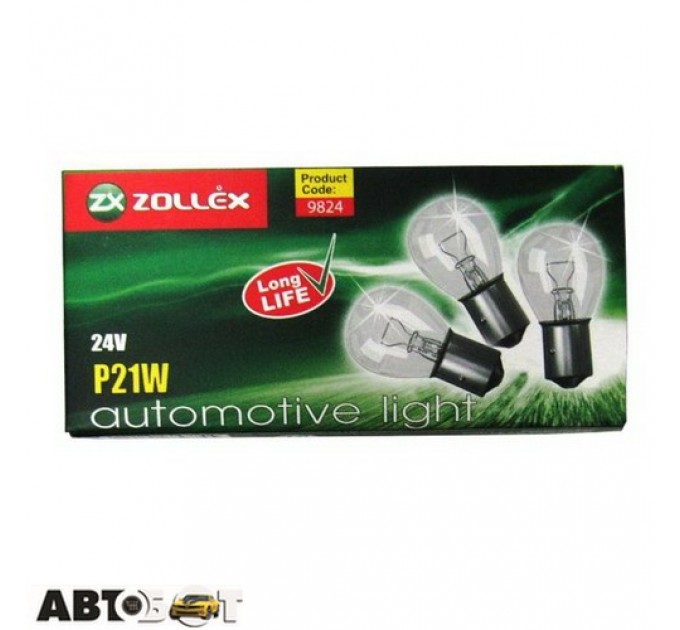 Лампа розжарювання Zollex P21W 24V 9824 (1 шт.), ціна: 24 грн.