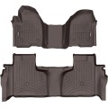 Коврики WeatherTech Choco для Chevrolet Silverado (mkIV); GMC Sierra (mkV)(double cab)(1 row bench seats)(with storage under 2 row) 2019→, цена: 15 243 грн.