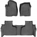 Коврики Weathertech Black для Chevrolet Silverado (mkIV); GMC Sierra (mkV)(double cab)(1 row bucket)(with storage under 2 row) 2019→, ціна: 12 487 грн.