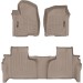 Коврики WeatherTech Beige для Chevrolet Silverado (mkIV); GMC Sierra (mkV)(double cab)(1 row bucket)(with storage under 2 row) 2019→, цена: 13 472 грн.